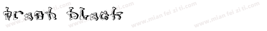 trash black 字体字体转换